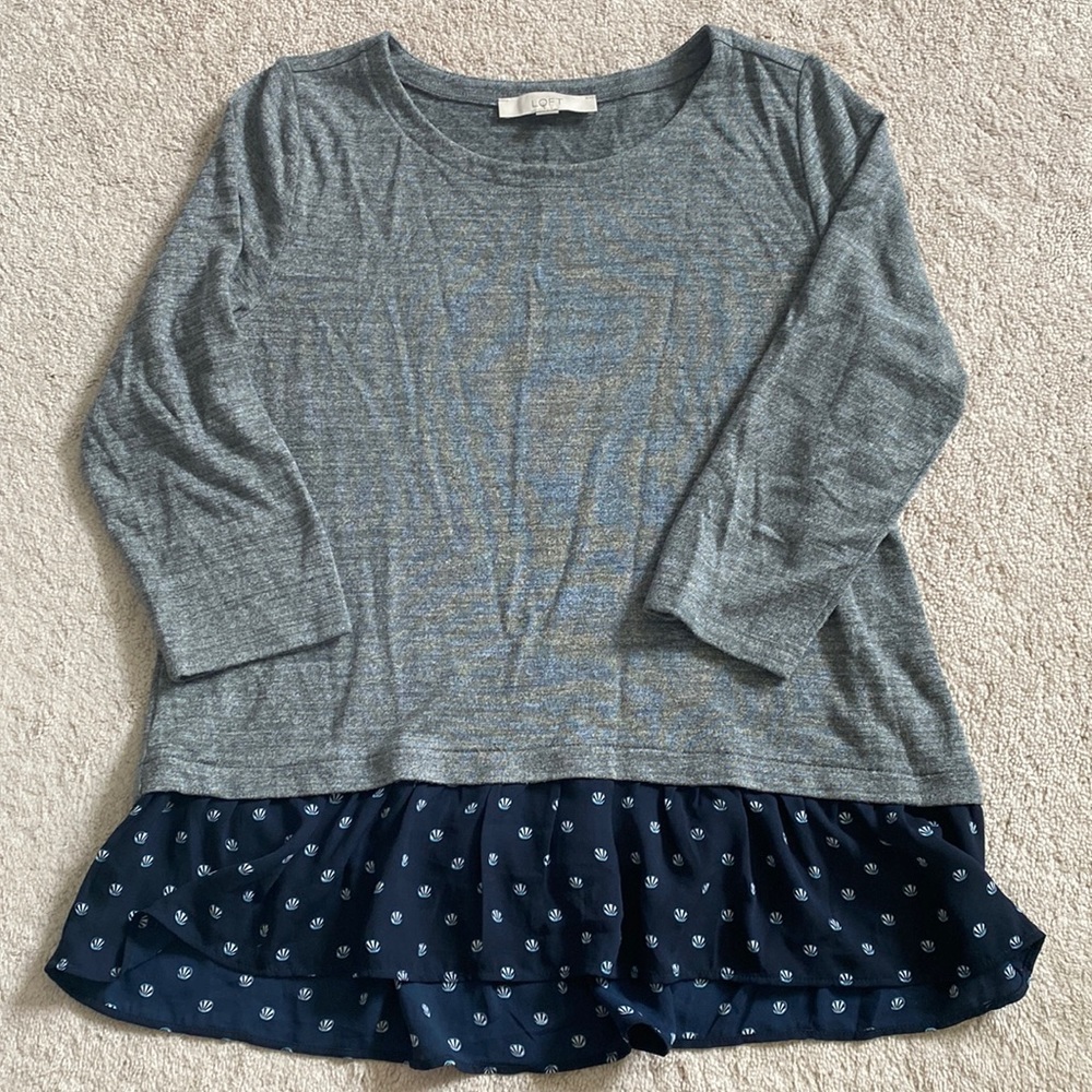 Loft three quarter sleeve shirt